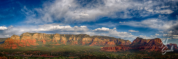 Sedona Az - Stormy Skies II (36x12)