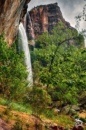 Zion - Lower Emerald Pool Waterfall