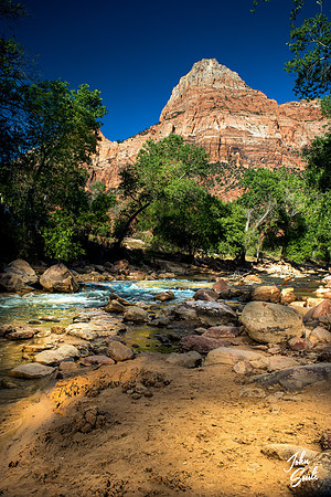Zion - Pa'rus Trail at Sunset